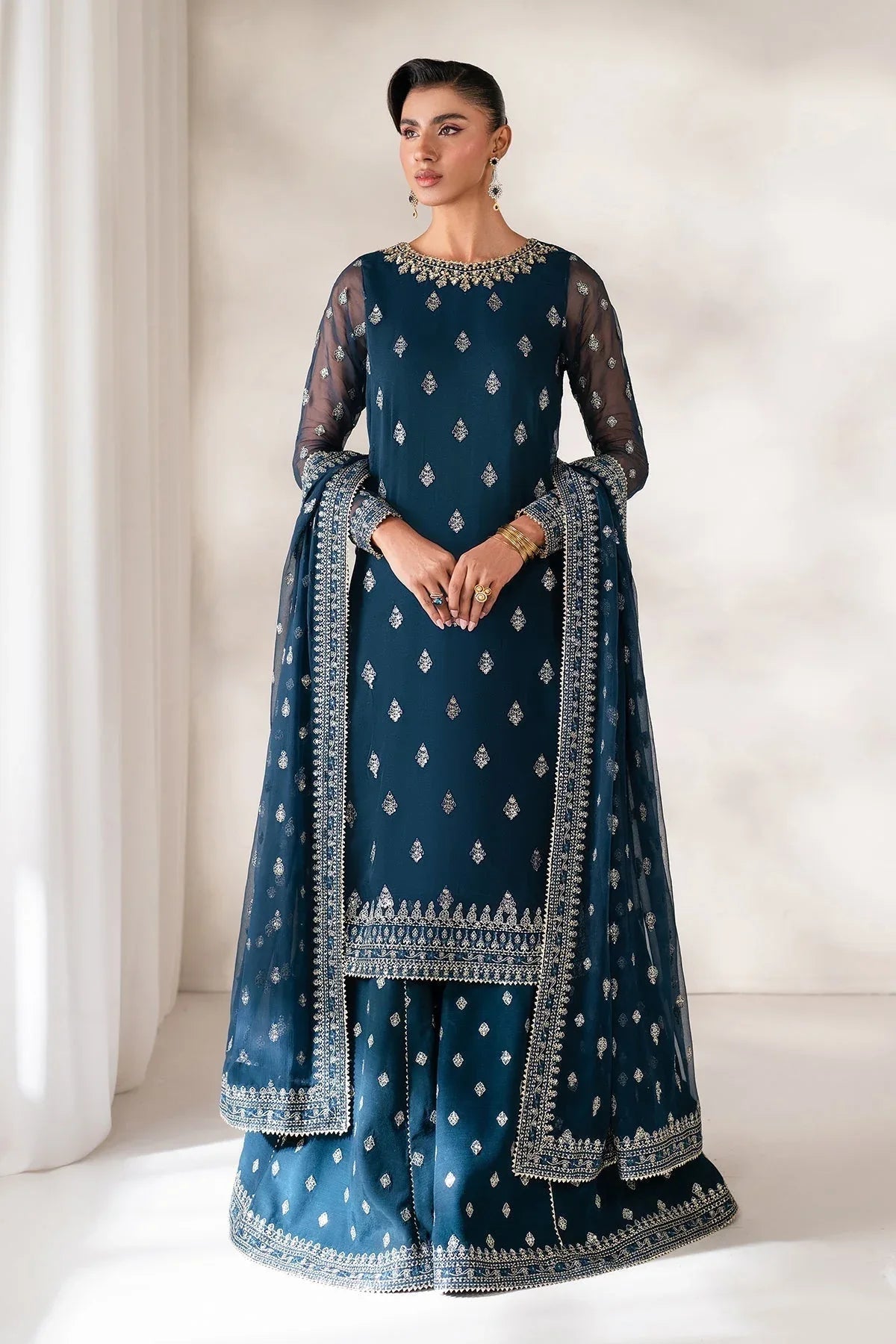 Baroque | Formal Collection | UF-4142 - Aqsa Fabrics