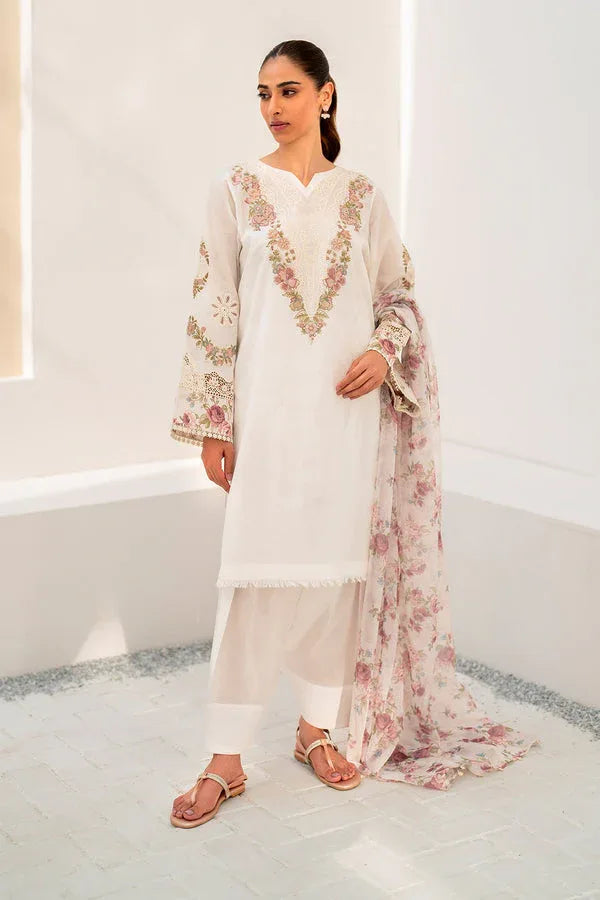 Baroque | Luxury Pret 24 | LAWN UF-665 - Aqsa Fabrics