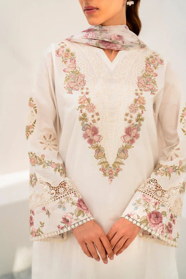 Baroque | Luxury Pret 24 | LAWN UF-665 - Aqsa Fabrics