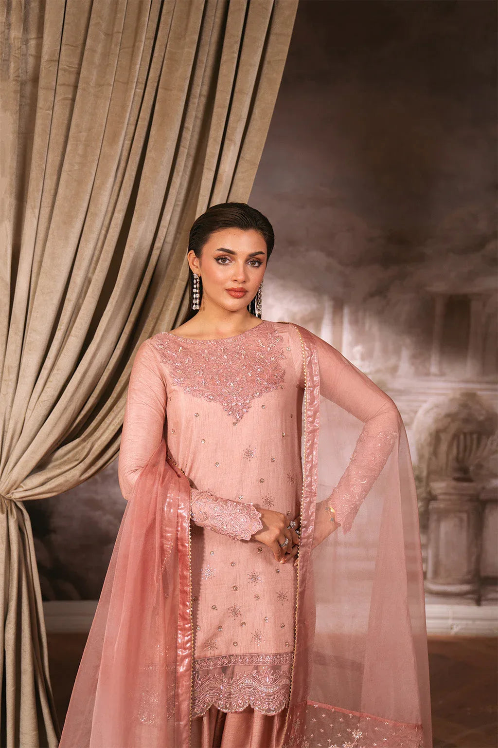 Neeshay | Luxe Pret |Fiore - Aqsa Fabrics