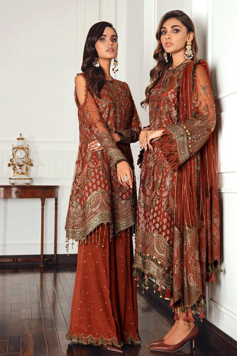 Jazmin | Formals Collection | NET UN-4018 - Aqsa Fabrics