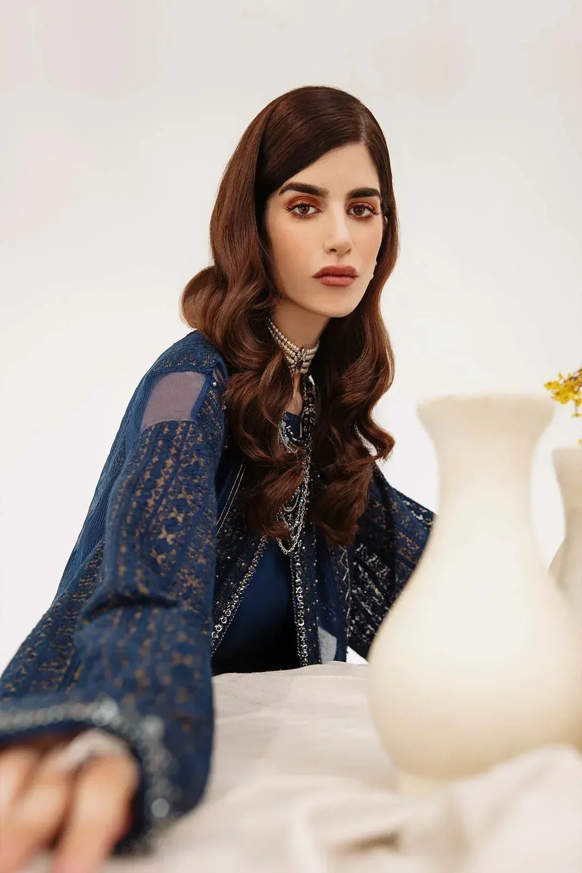 Mina Kashif | Ala Mode Luxury Formals 23 | Maya - Aqsa Fabrics
