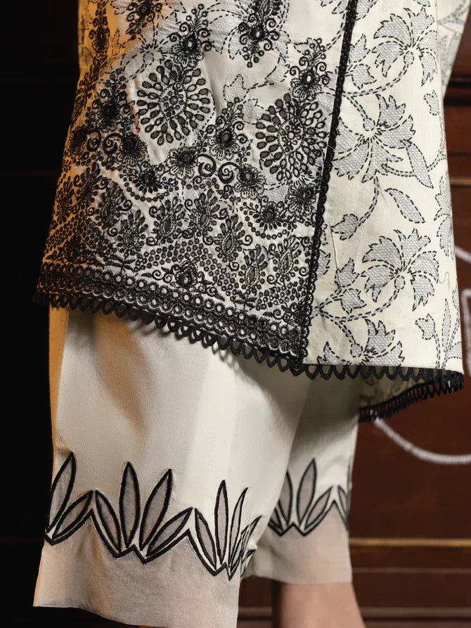Faiza Faisal | Maya Luxury Lawn | Deniz - Aqsa Fabrics