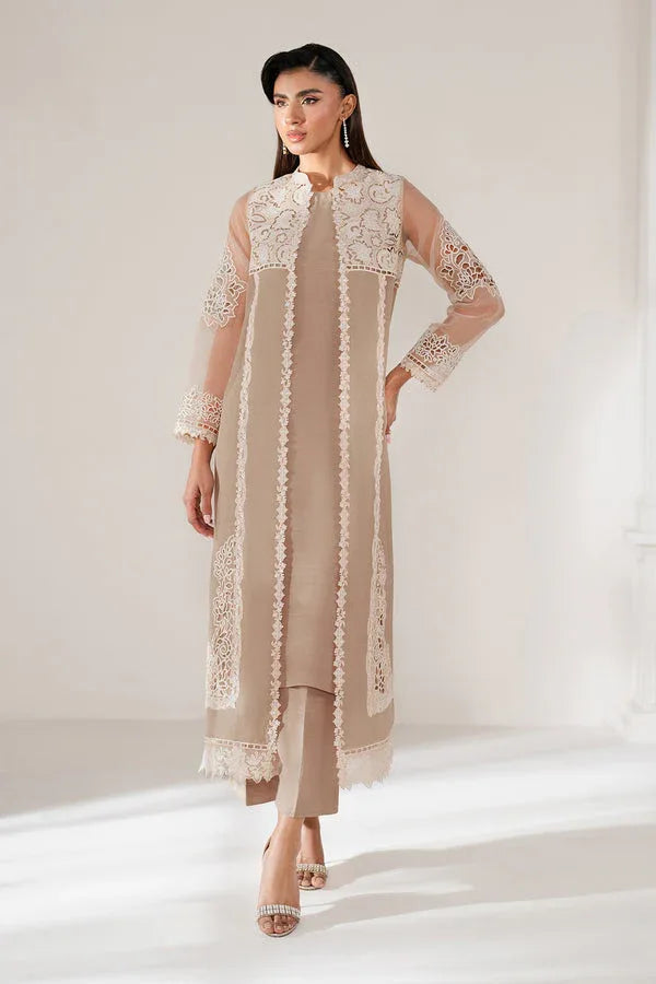 Baroque | Luxury Pret 25 | EMBROIDERED ORGANZA PR-1100 - Aqsa Fabrics