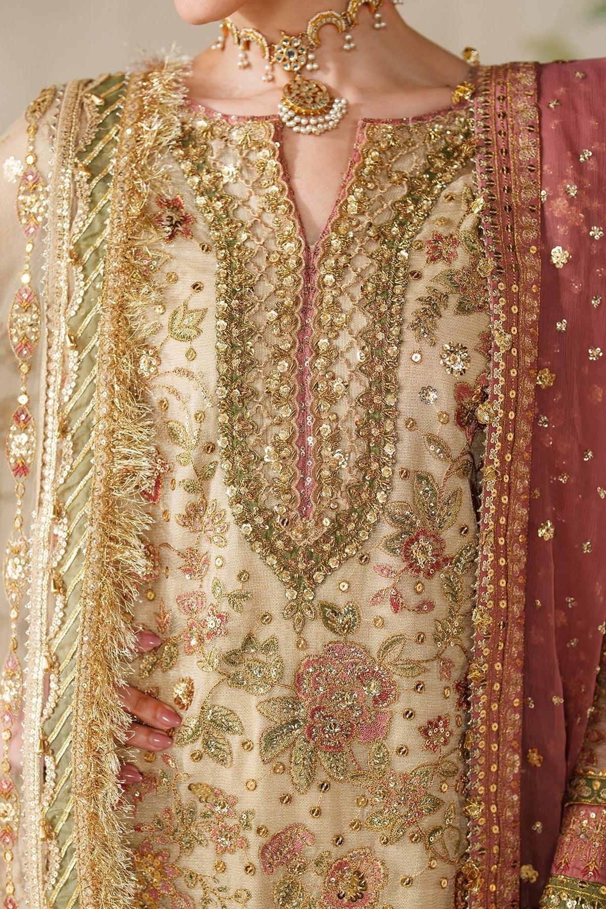 EMBROIDERED NET CH14-02 STITCHED
