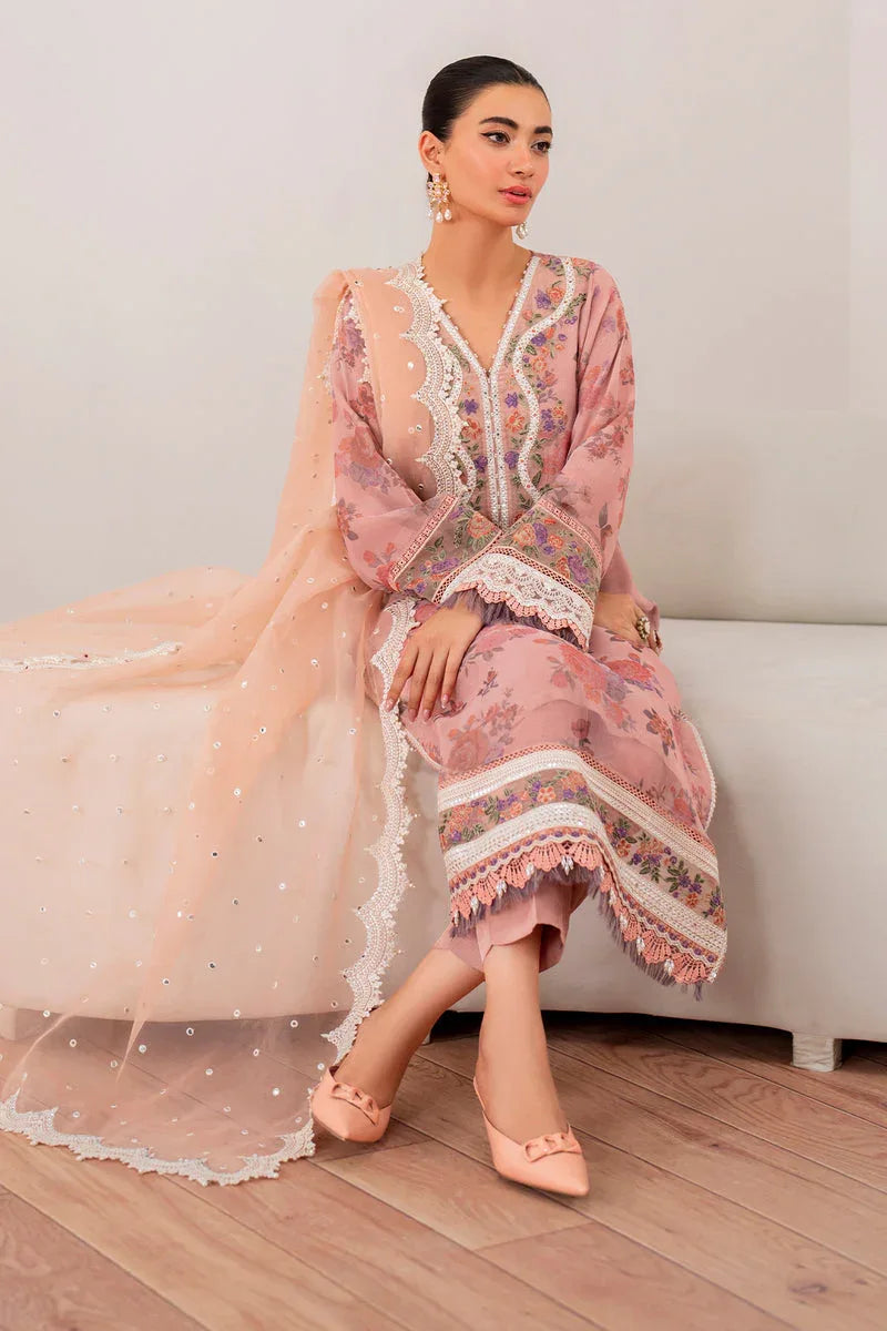 Baroque | Formal Collection | CHIFFON UF-705 - Aqsa Fabrics