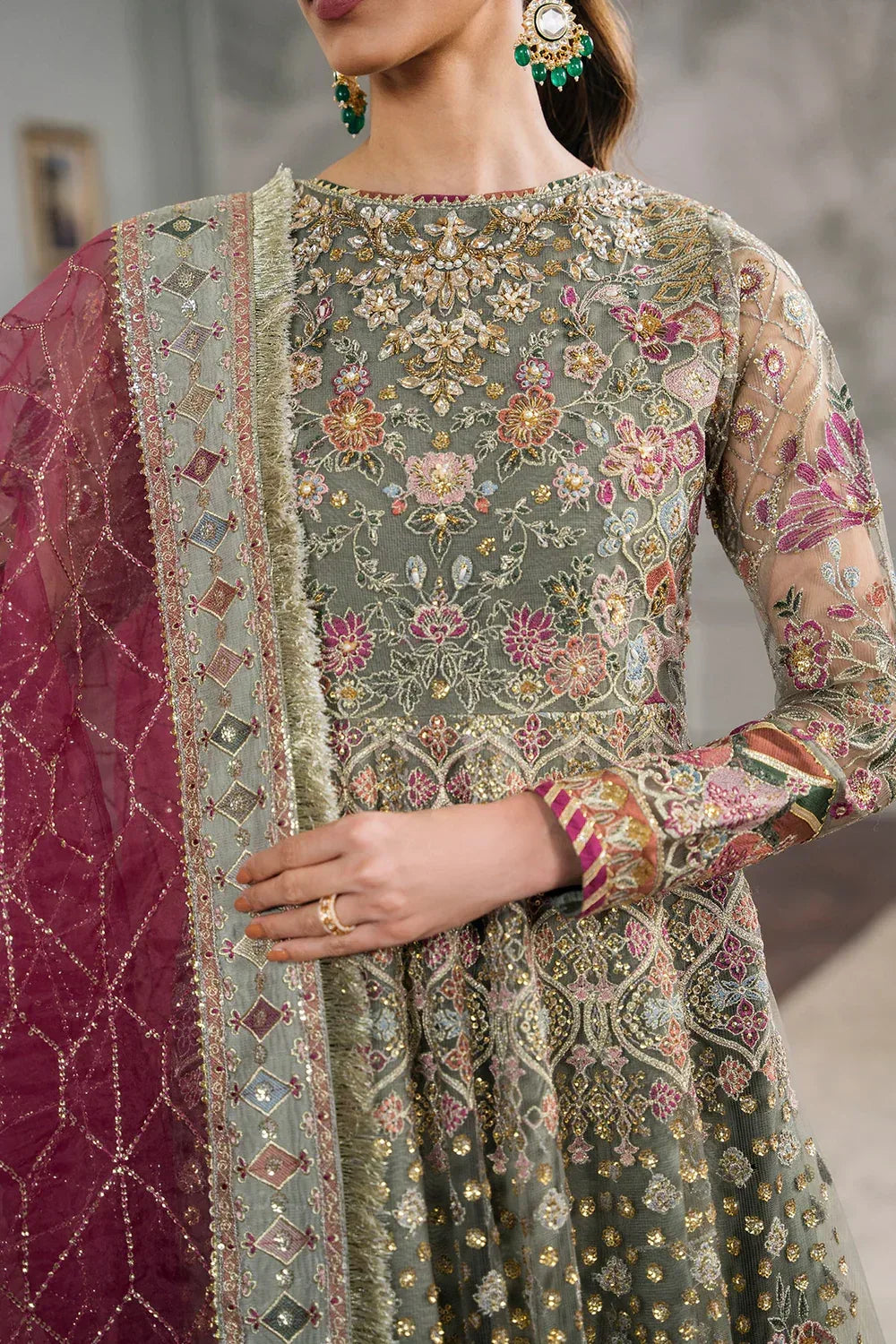 Baroque | Chantelle Embroidered Collection 2024 | CH12-02 - Aqsa Fabrics