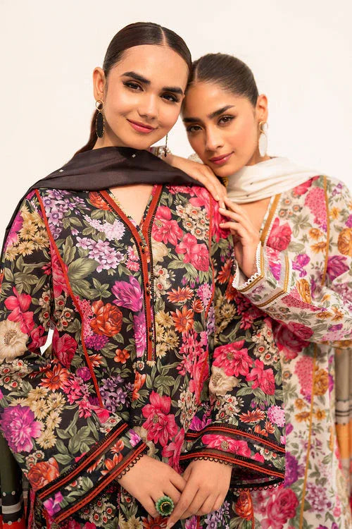 Baroque | Luxury Pret 24 | LAWN UF-666 - Aqsa Fabrics