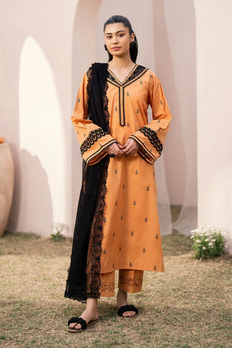 Baroque | Luxury Pret 24 | JACQUARD LAWN UF-613 - Aqsa Fabrics