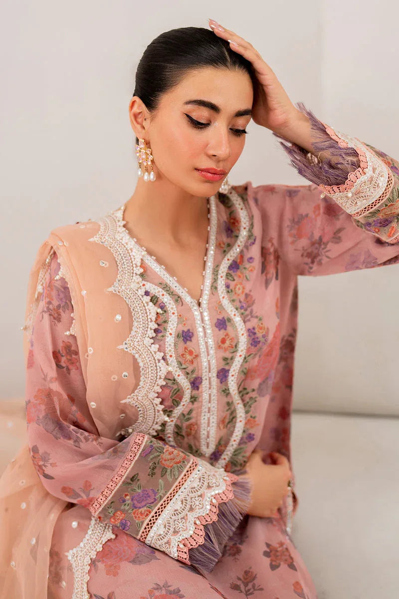 Baroque | Formal Collection | CHIFFON UF-705 - Aqsa Fabrics