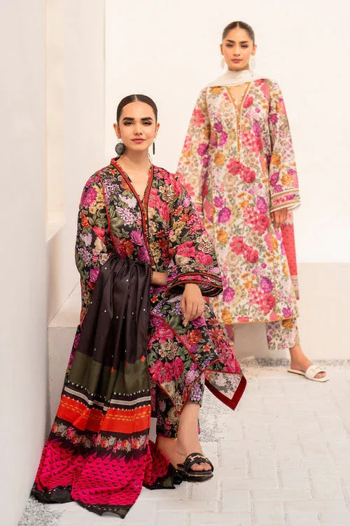 Baroque | Luxury Pret 24 | LAWN UF-666 - Aqsa Fabrics