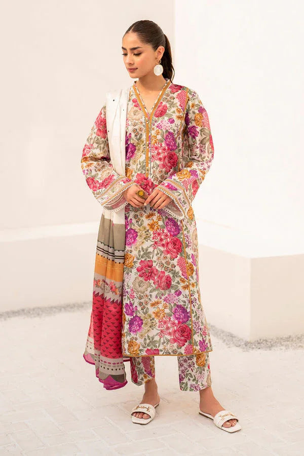 Baroque | Luxury Pret 24 | LAWN UF-667 - Aqsa Fabrics