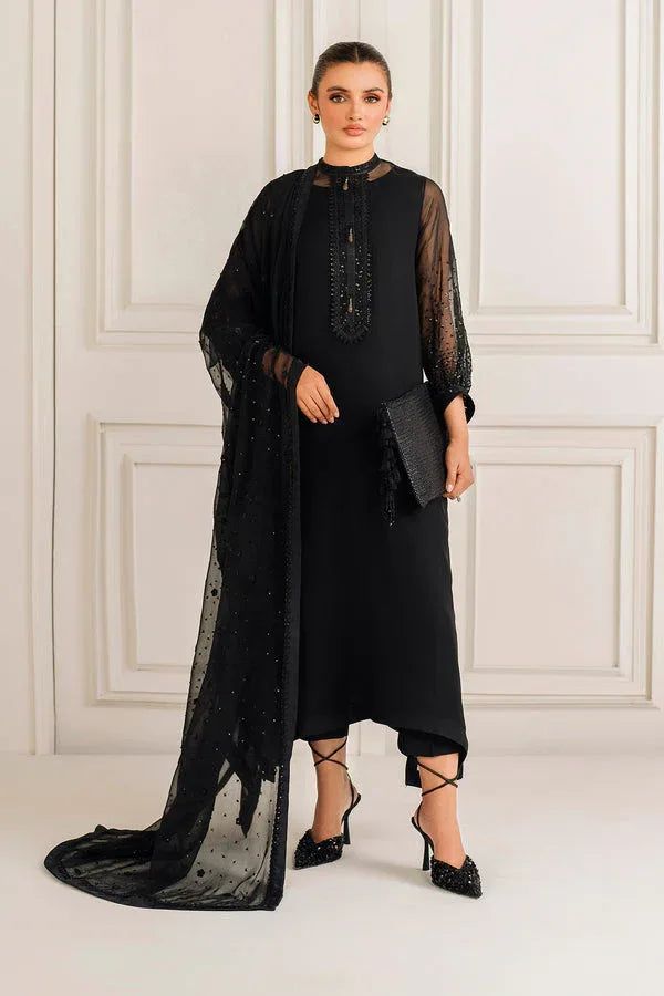 Baroque | Luxury Pret 25 | EMBROIDERED CHIFFON PR-1134 - Aqsa Fabrics