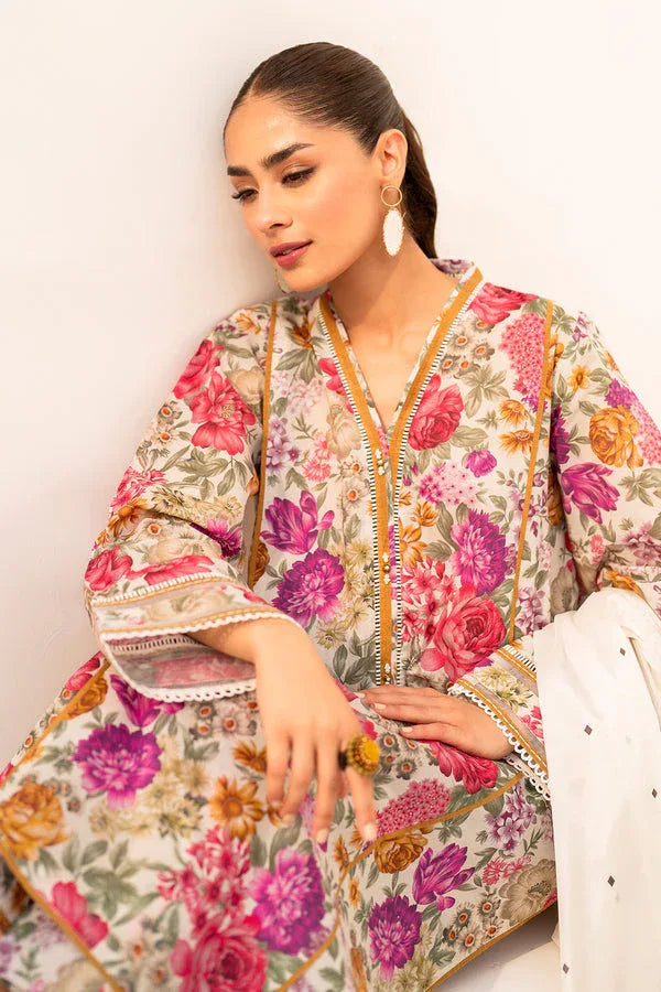 Baroque | Luxury Pret 24 | LAWN UF-667 - Aqsa Fabrics