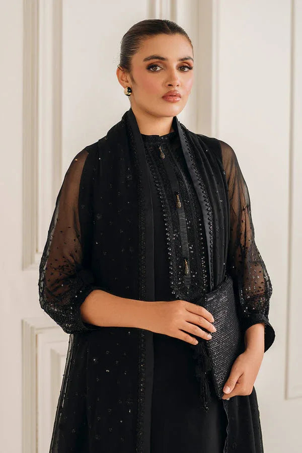 Baroque | Luxury Pret 25 | EMBROIDERED CHIFFON PR-1134 - Aqsa Fabrics