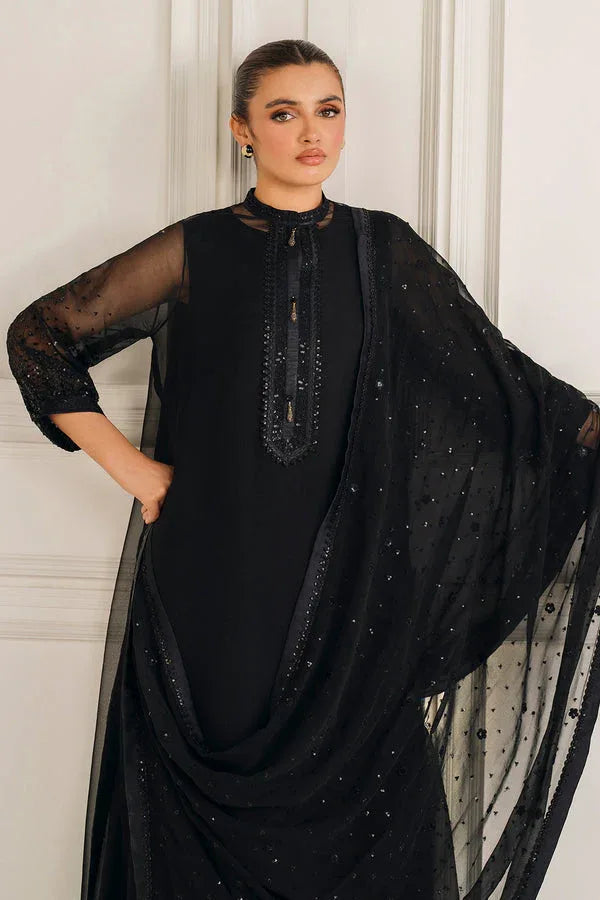 Baroque | Luxury Pret 25 | EMBROIDERED CHIFFON PR-1134 - Aqsa Fabrics