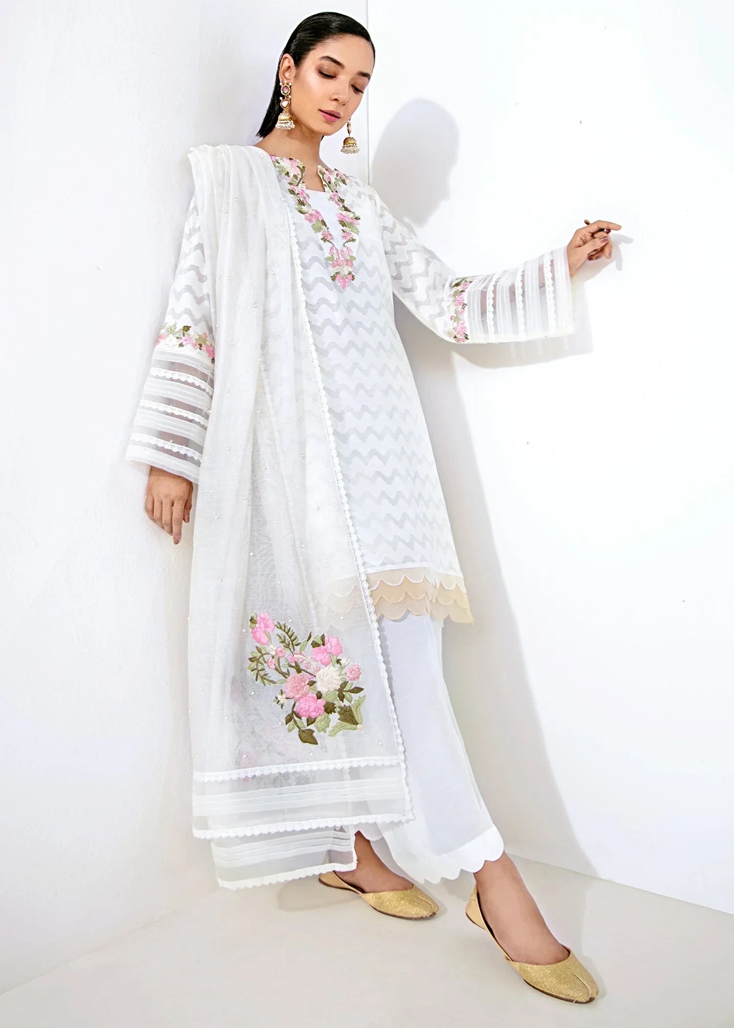 Saira Shakira | Luxury Pret | Snowdrop - Aqsa Fabrics