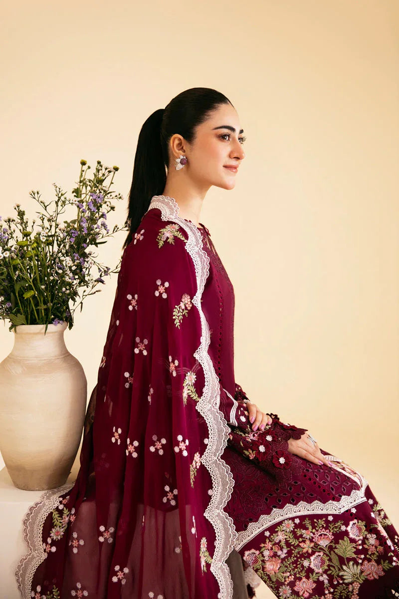 Qalamkar | Qlinekari Luxury Lawn | SQ-11 ZENAL - Aqsa Fabrics