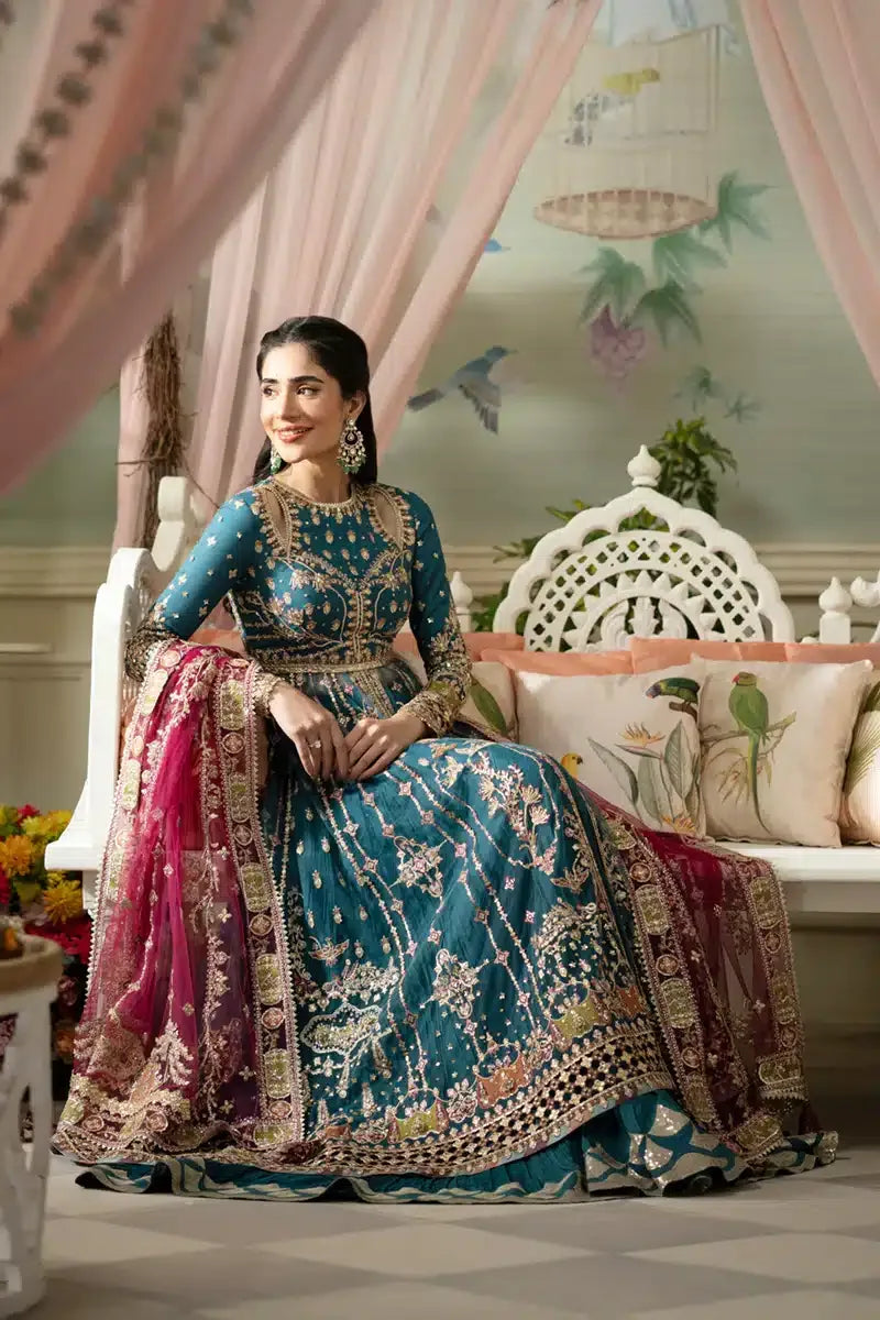 Qalamkar | Dilnaz Wedding Formals | DN-02 SABRINA - Aqsa Fabrics