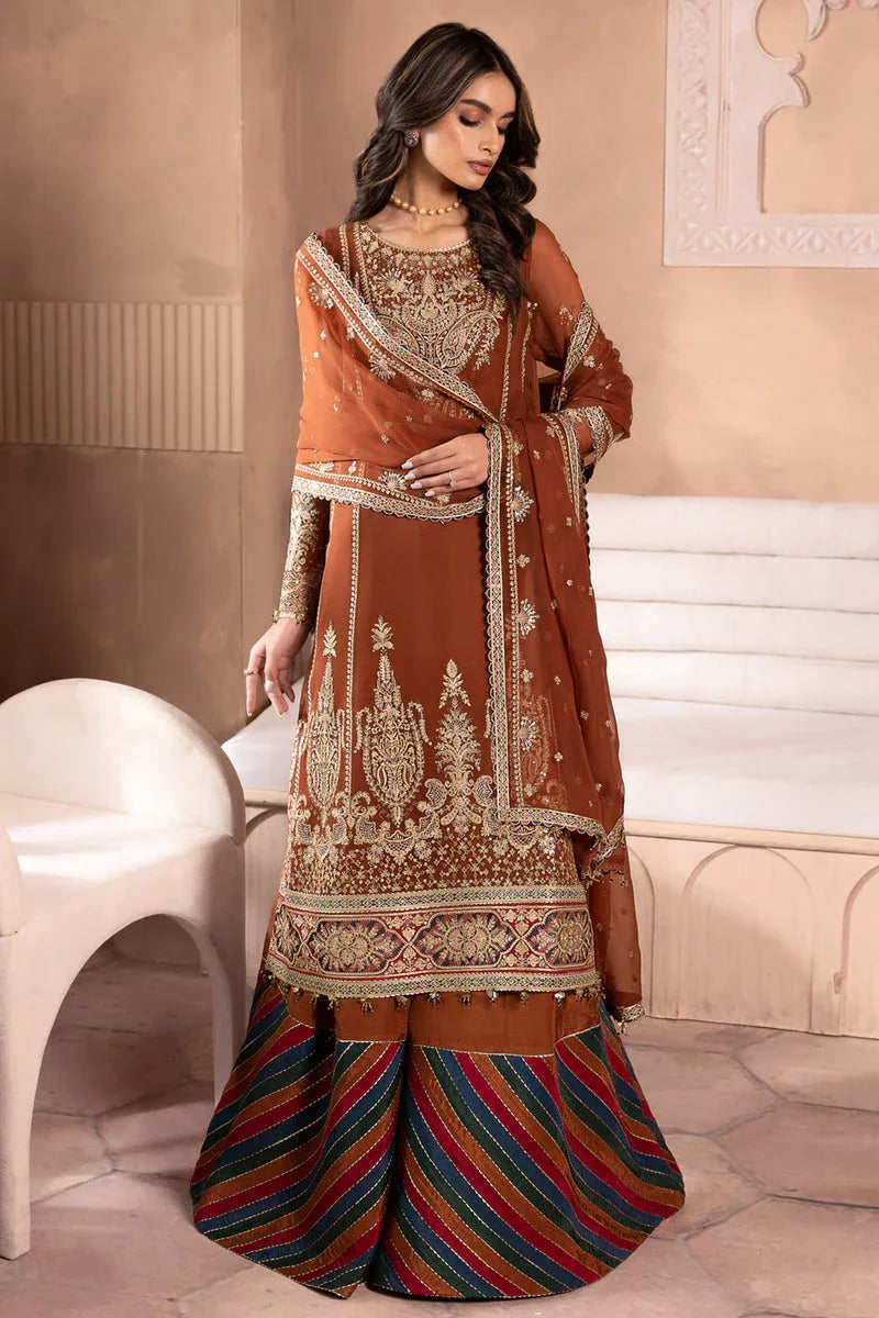 Jazmin | Formals Collection | CHIFFON UC-3040 - Aqsa Fabrics