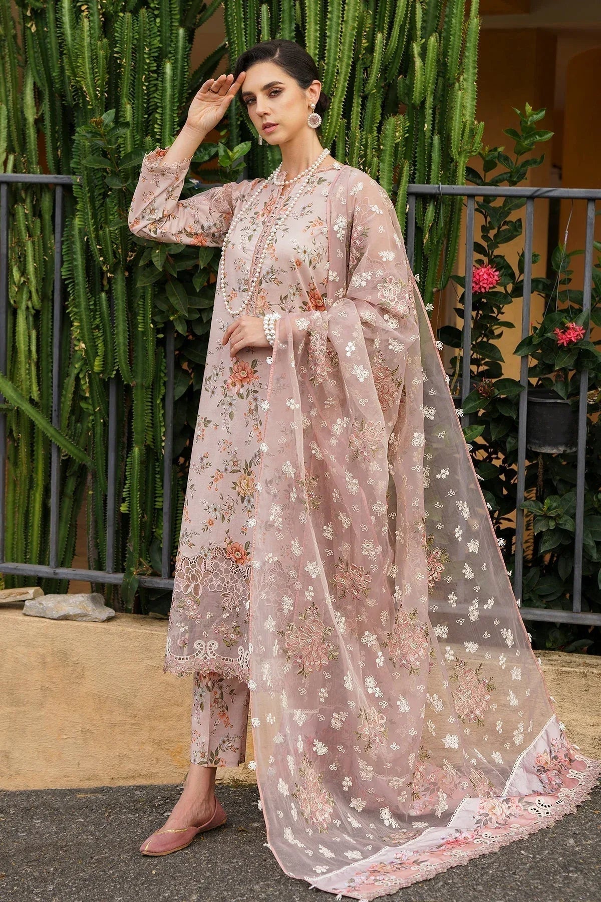 Baroque | Luxury Pret 24 | LAWN UF-585 - Aqsa Fabrics
