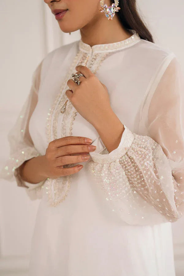 Baroque | Luxury Pret 25 | EMBROIDERED CHIFFON PR-1135 - Aqsa Fabrics