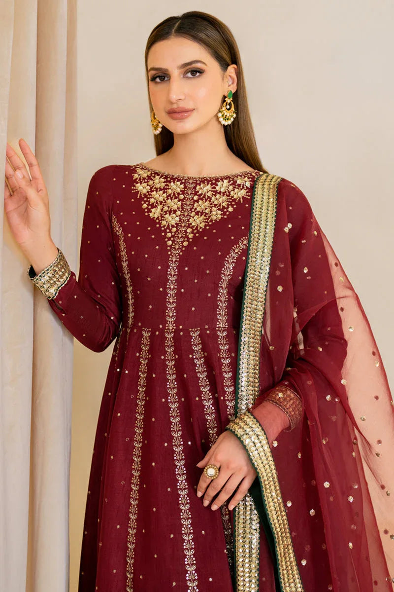 Jazmin | Formals Collection | Raw Silk UR-7018 - Aqsa Fabrics