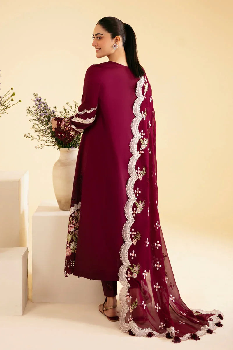 Qalamkar | Qlinekari Luxury Lawn | SQ-11 ZENAL - Aqsa Fabrics