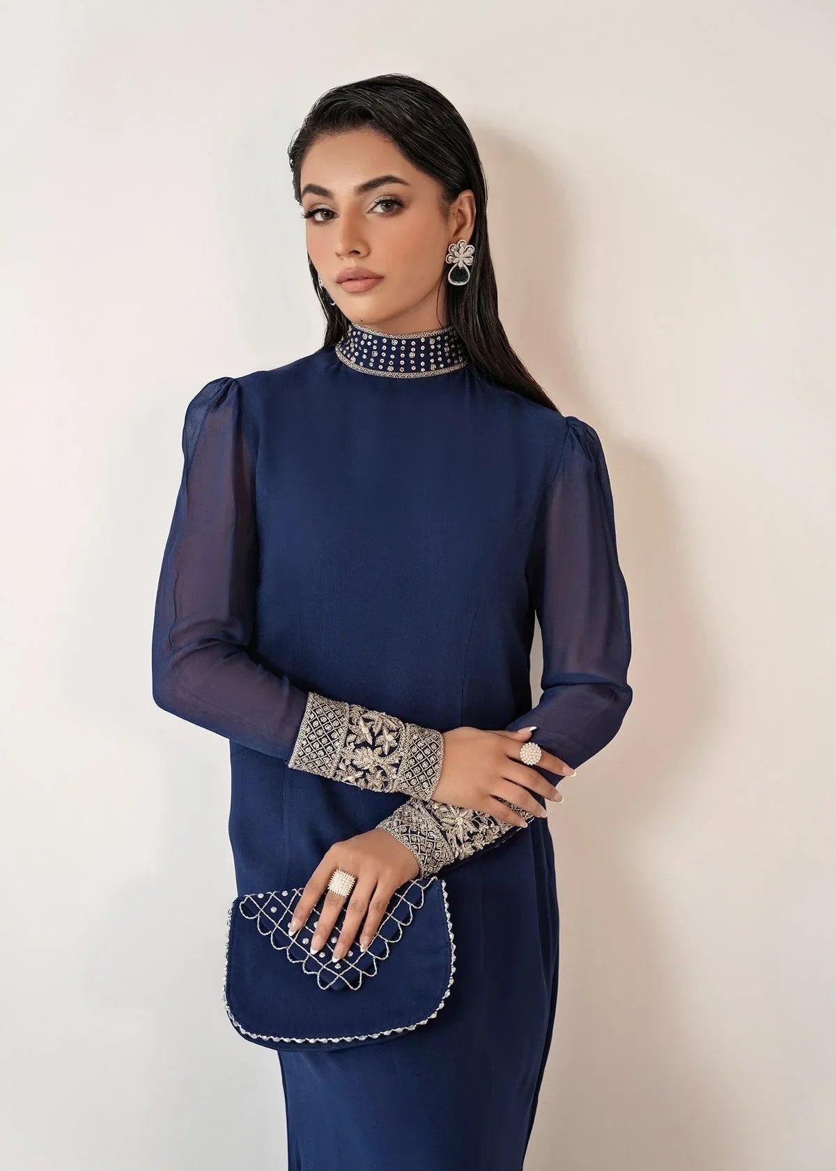 Dastoor | Euphoria Luxury Pret 24 | Azure - Aqsa Fabrics