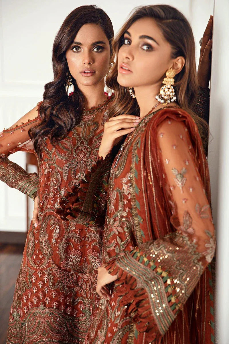 Jazmin | Formals Collection | NET UN-4018 - Aqsa Fabrics