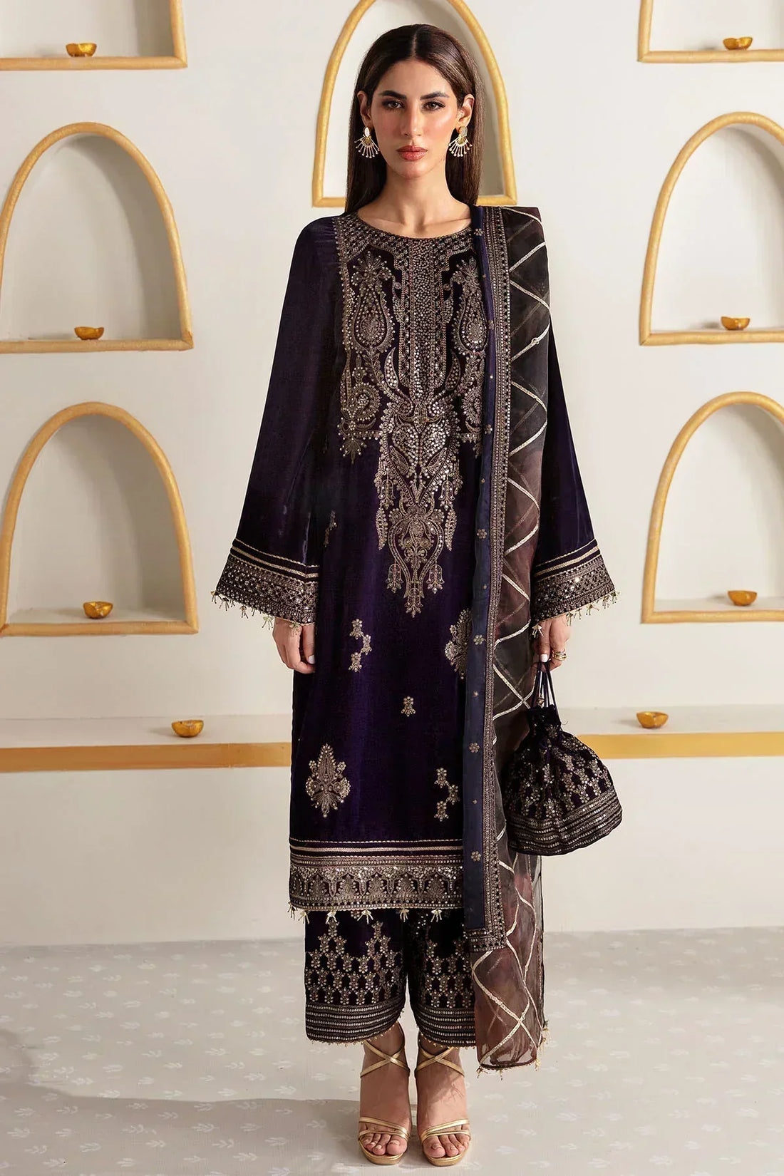 Jazmin | Velvet 23 | VF-2004 - Aqsa Fabrics