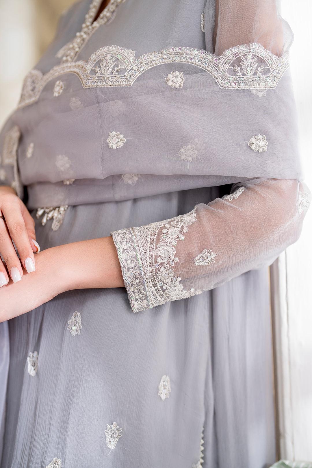 Declare | Chiffon Luxe | DOVE LFP-1108 - Aqsa Fabrics