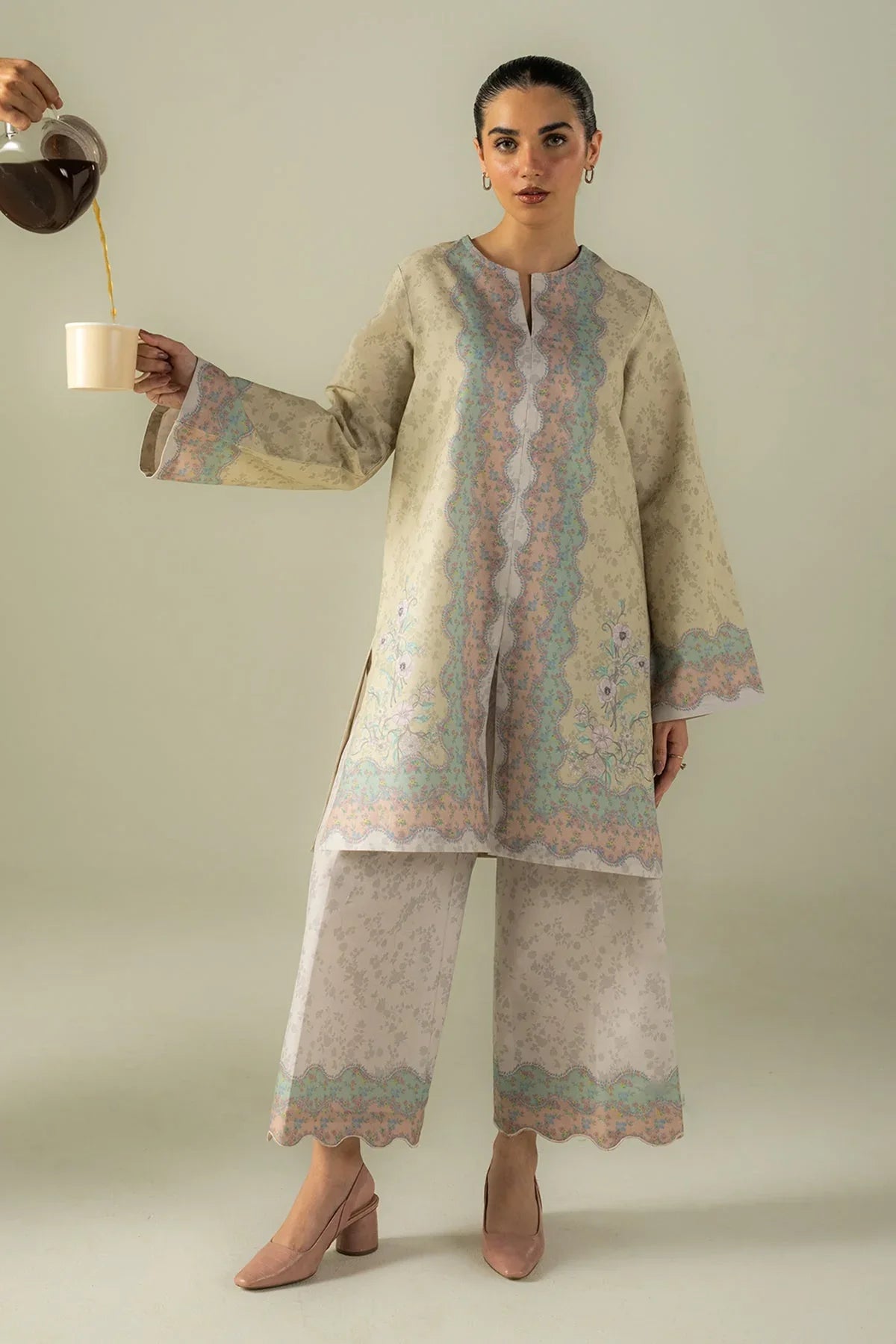 Afrozeh | Coords 25 | Static - Aqsa Fabrics
