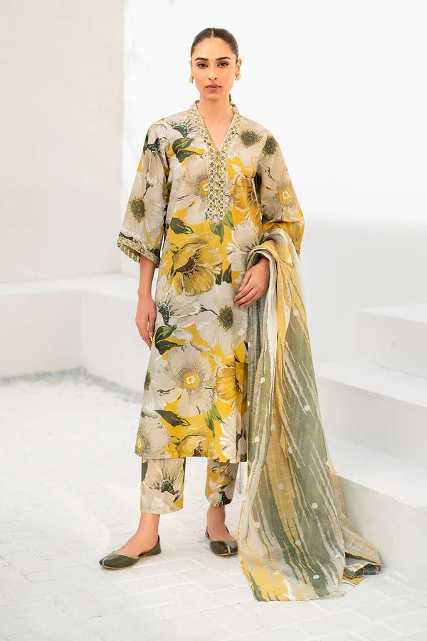 Baroque | Luxury Pret 24 | LAWN UF-669 - Aqsa Fabrics