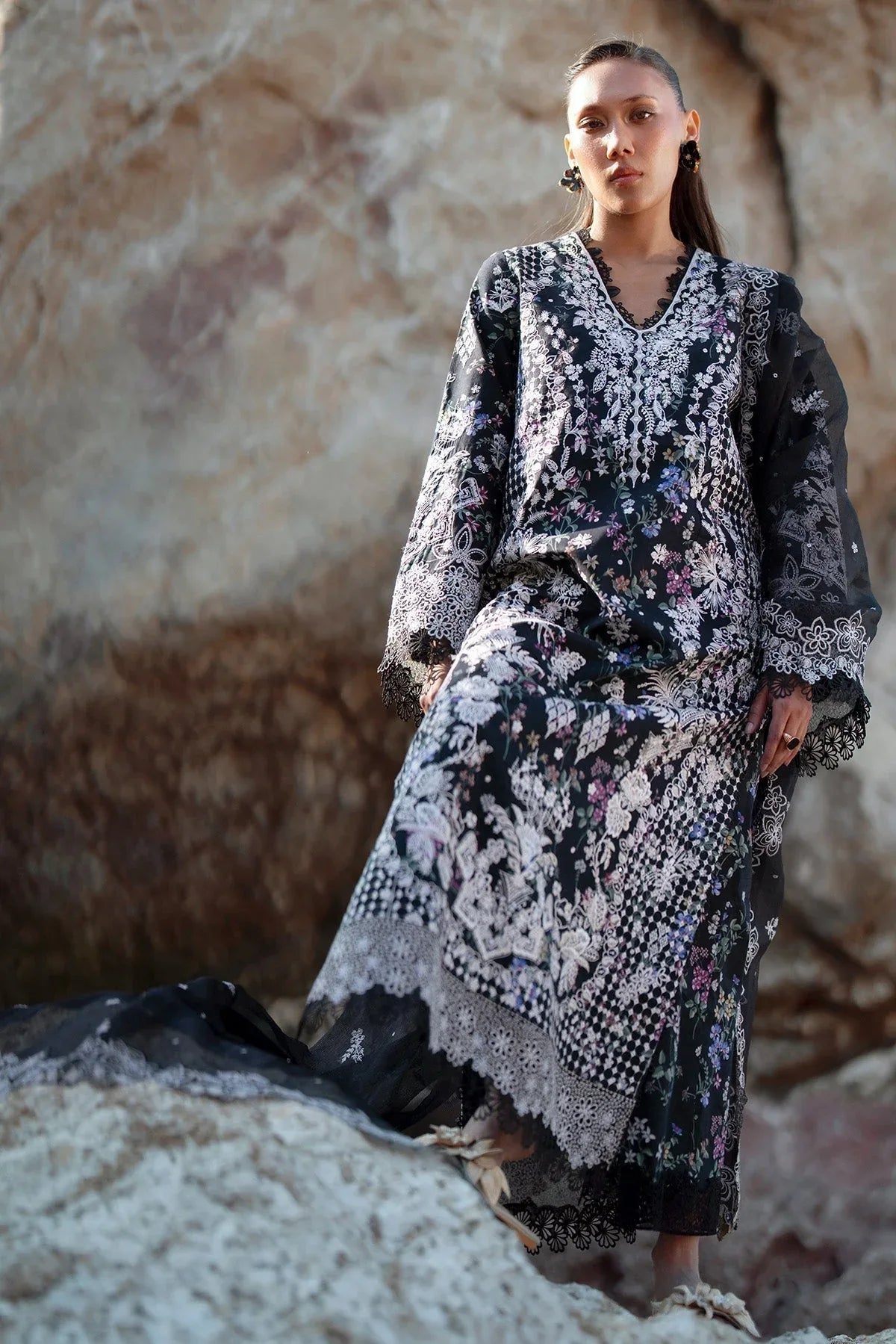 Afrozeh | Summer Together 25 | Saffron Jasper - Aqsa Fabrics