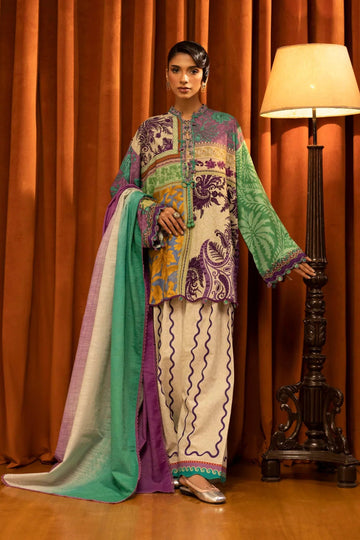 Sana Safinaz | Muzlin Winter 25 | 018B - Aqsa Fabrics