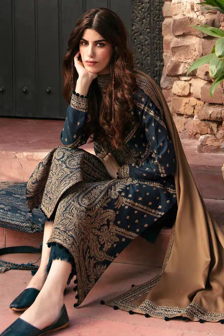 Jazmin | Dastaan Luxury Winter 23 | D2 - Aqsa Fabrics