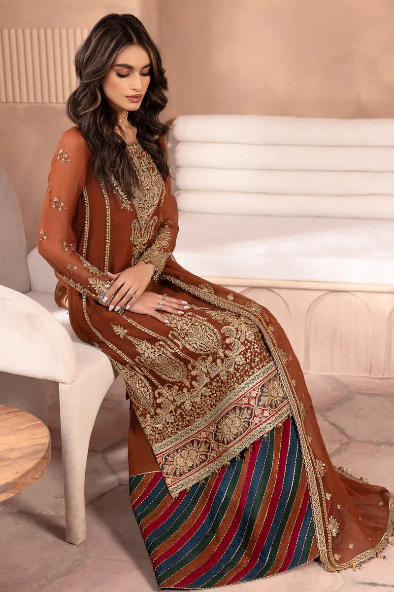 Jazmin | Formals Collection | CHIFFON UC-3040 - Aqsa Fabrics