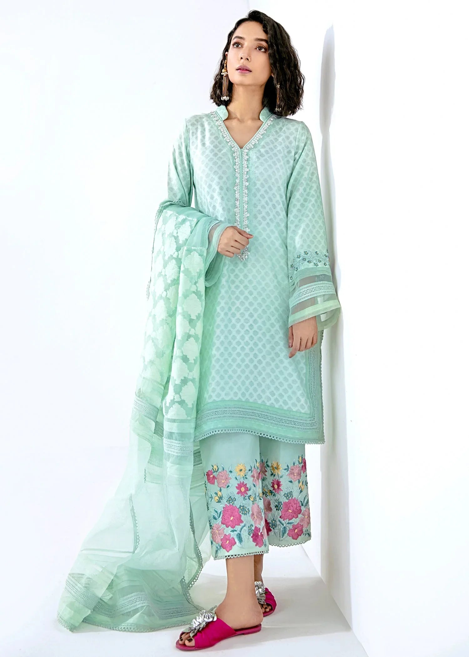 Saira Shakira | Luxury Pret | Garnet - Aqsa Fabrics
