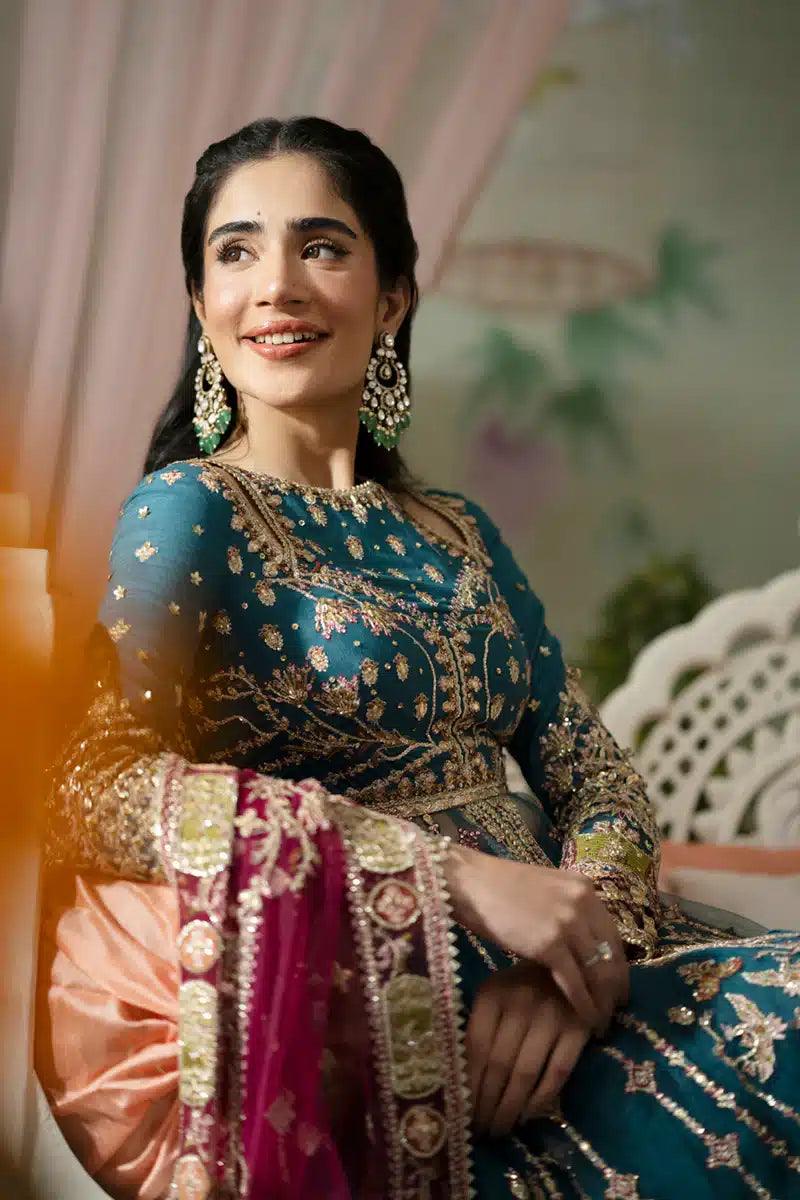 Qalamkar | Dilnaz Wedding Formals | DN-02 SABRINA - Aqsa Fabrics