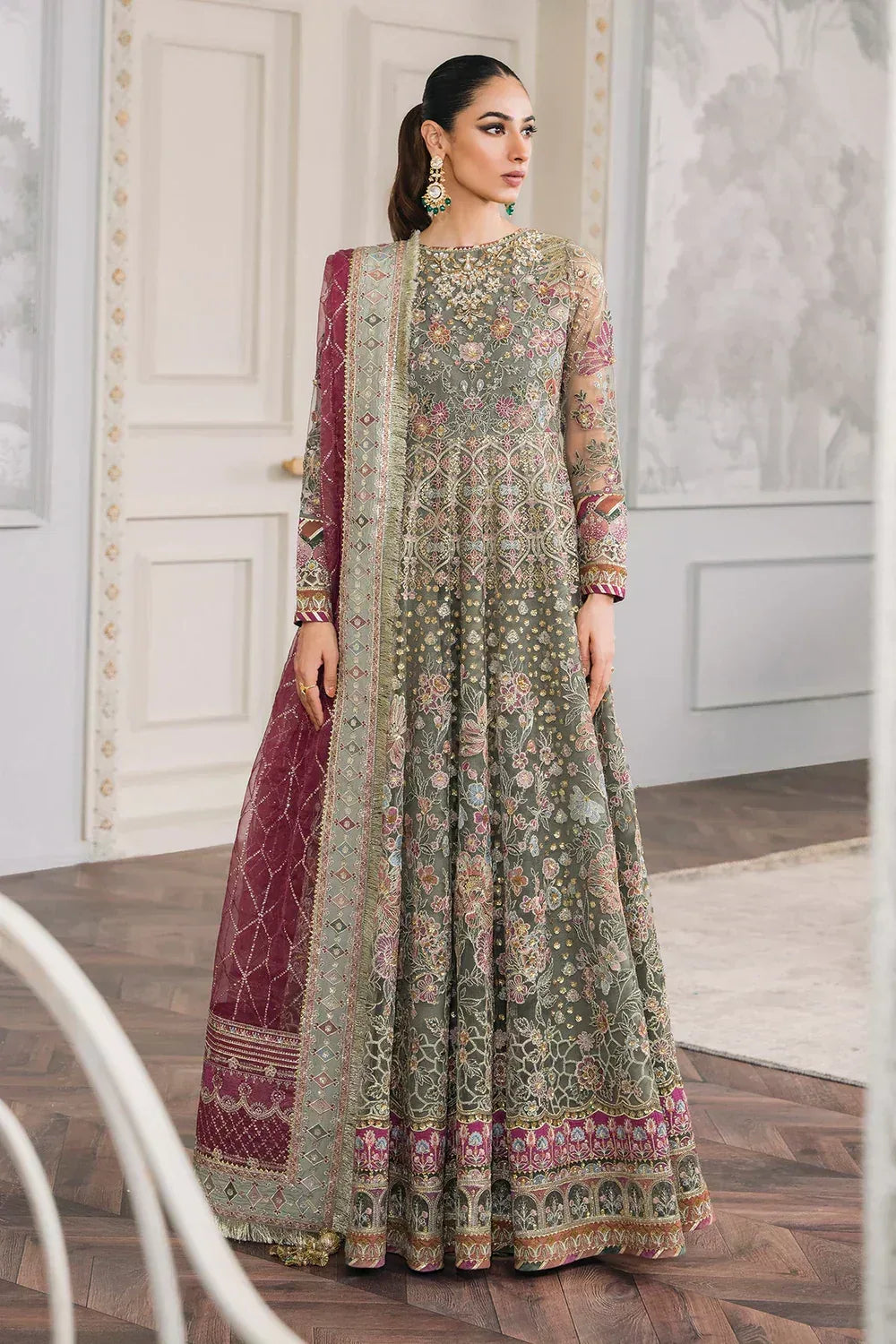 Baroque | Chantelle Embroidered Collection 2024 | CH12-02 - Aqsa Fabrics
