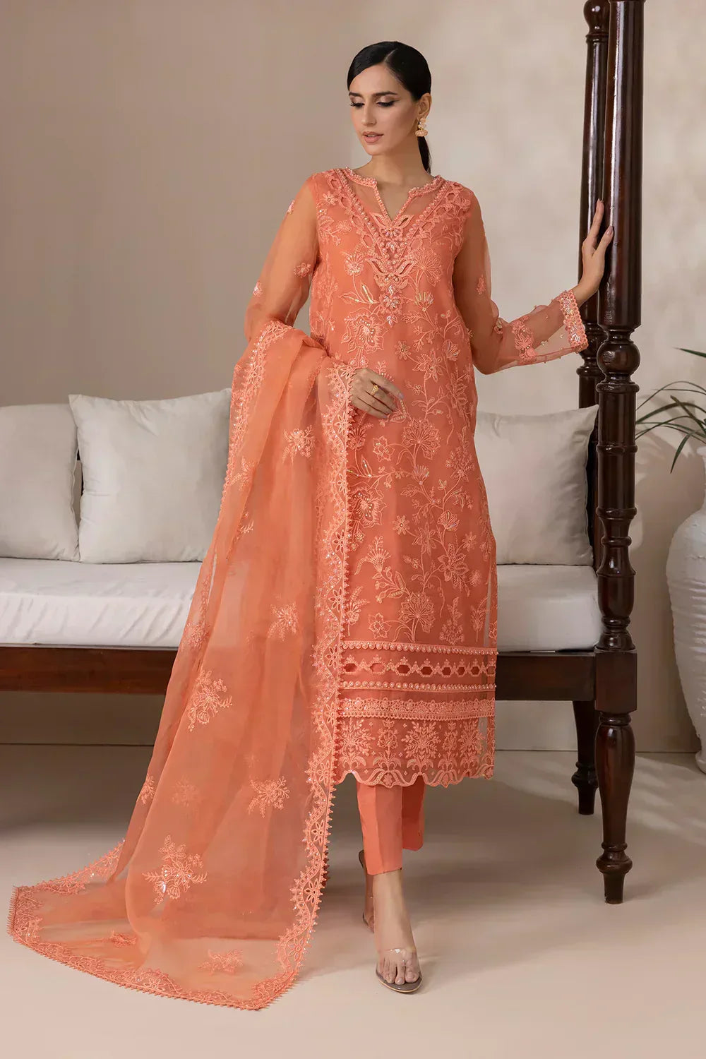 Baroque | Formals Collection | UF-416 - Aqsa Fabrics