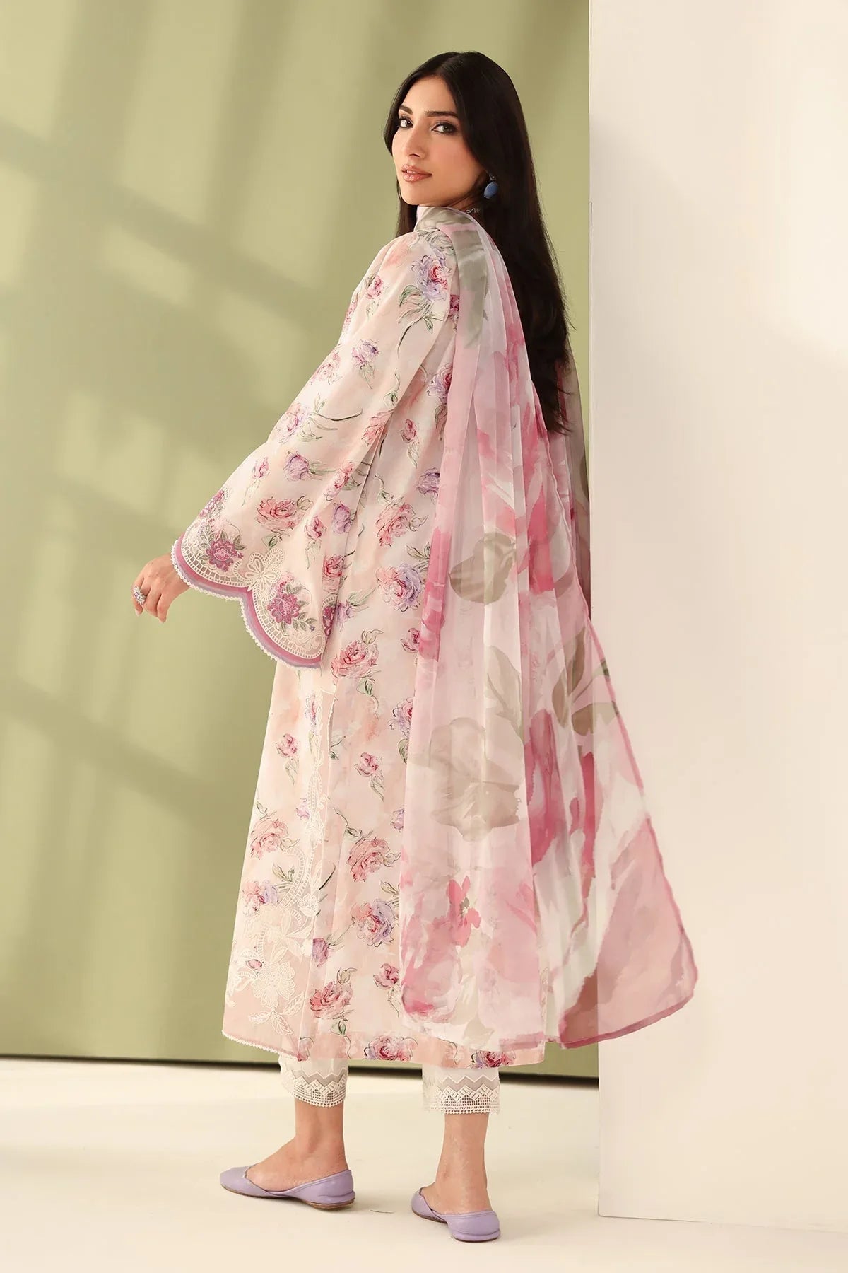 Baroque | Eid Printique | EMBROIDERED PRINTED LAWN UF-4177 - Aqsa Fabrics