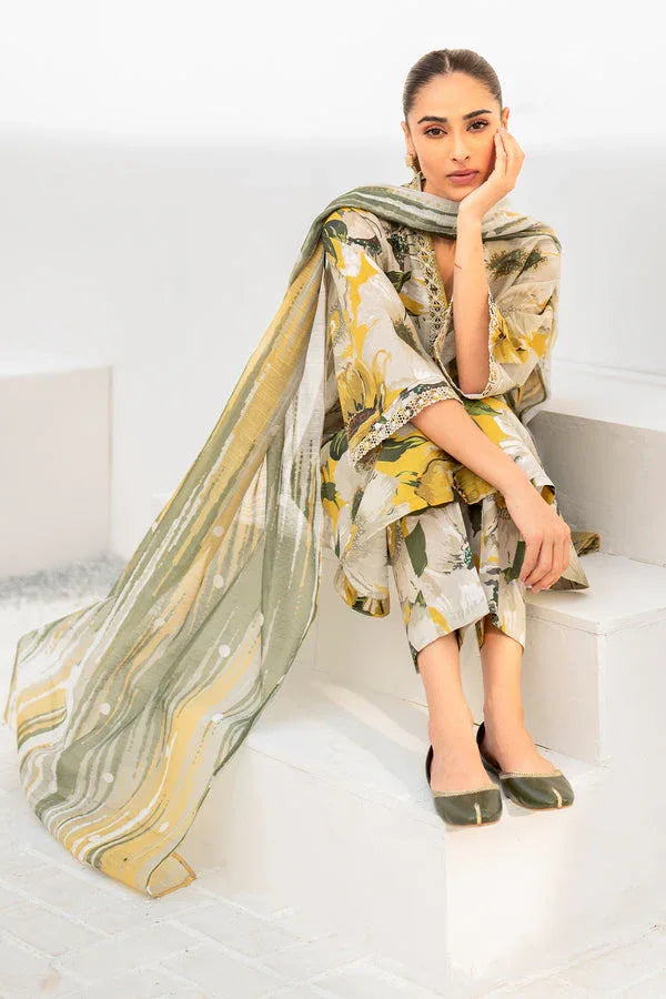 Baroque | Luxury Pret 24 | LAWN UF-669 - Aqsa Fabrics