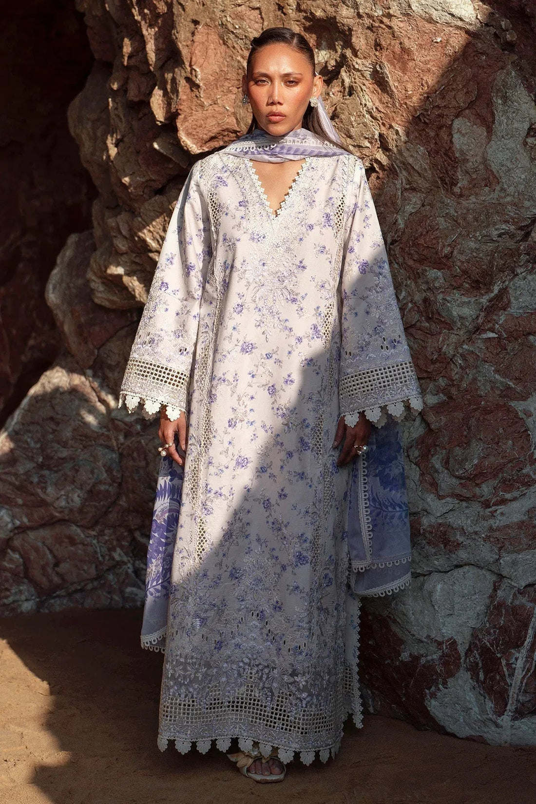 Afrozeh | Summer Together 25 | Zircon - Aqsa Fabrics