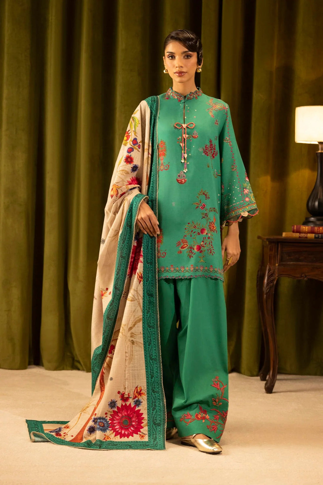 Sana Safinaz | Muzlin Winter 25 | 019B - Aqsa Fabrics