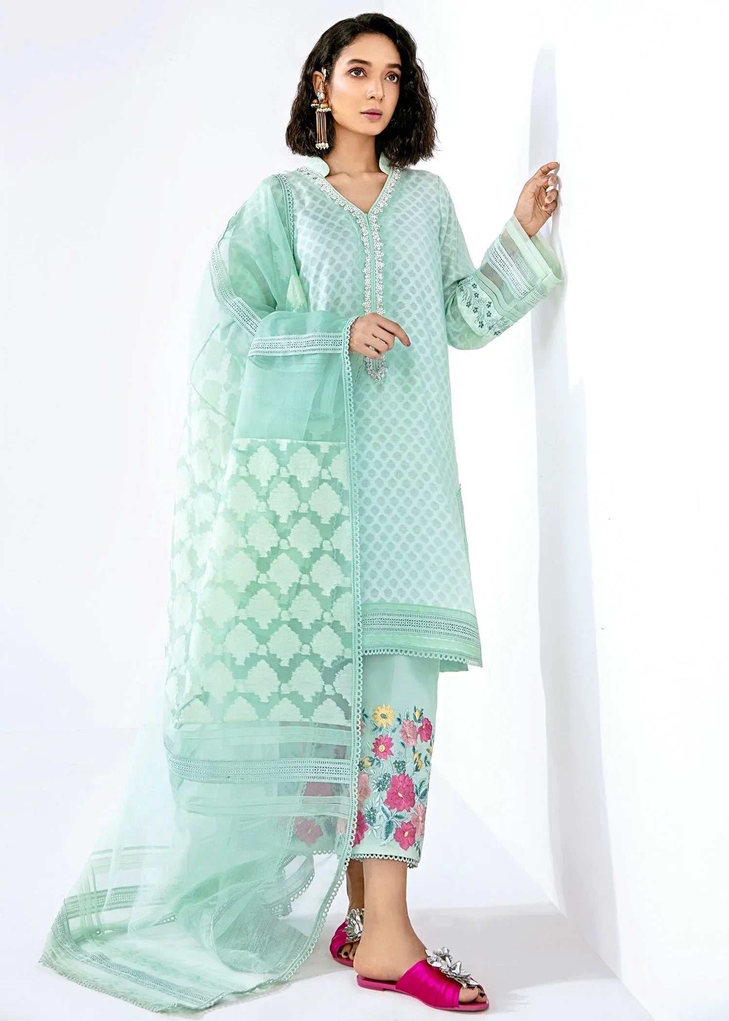 Saira Shakira | Luxury Pret | Garnet - Aqsa Fabrics