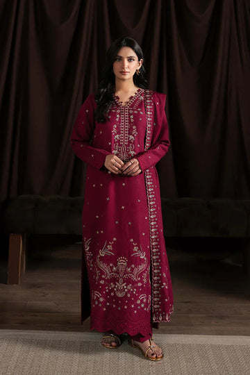 Neeshay | Winter Reverie | Merlot - Aqsa Fabrics