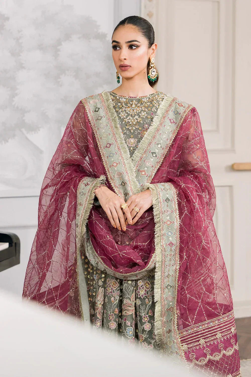 Baroque | Chantelle Embroidered Collection 2024 | CH12-02 - Aqsa Fabrics