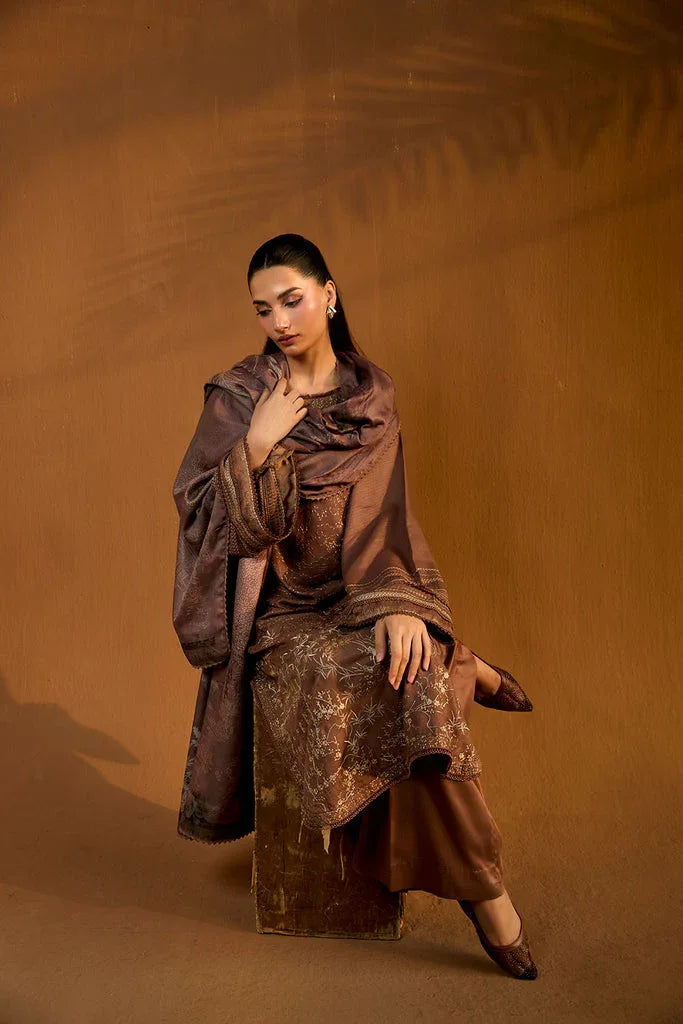 Sobia Nazir | Winter Shawl 25 | Design 1B - Aqsa Fabrics